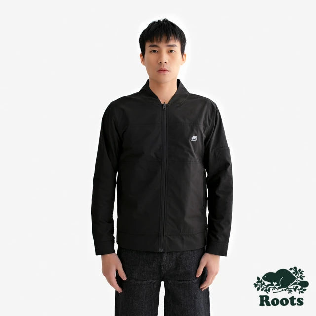 Roots 男裝-ATHLEISURE REVERSABLE WOVEN 外套(黑色)
