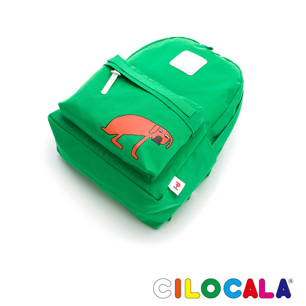 CILOCALA PICFA聯名日本插畫尼龍防潑水後背包-中大-綠