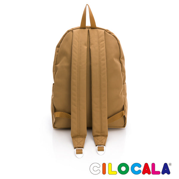 CILOCALA限量版亮彩尼龍防潑水KEYBOARD後背包-中大-駝
