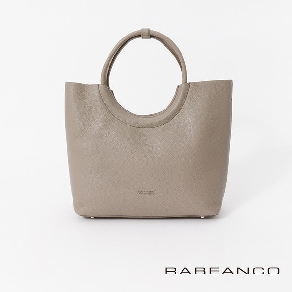 RABEANCO SHAN造型圓把手提斜背包 灰