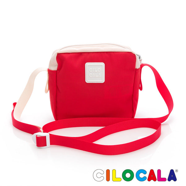 CILOCALA限量版亮彩尼龍防潑水SUTAJYAN棒球外套方型手機包-紅